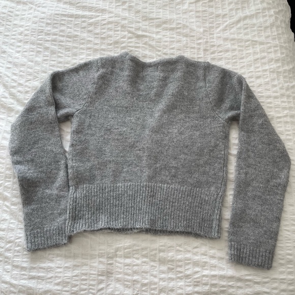 Old Navy Cozy Cardigan Sweater, light grey heather - Picture 3 of 4